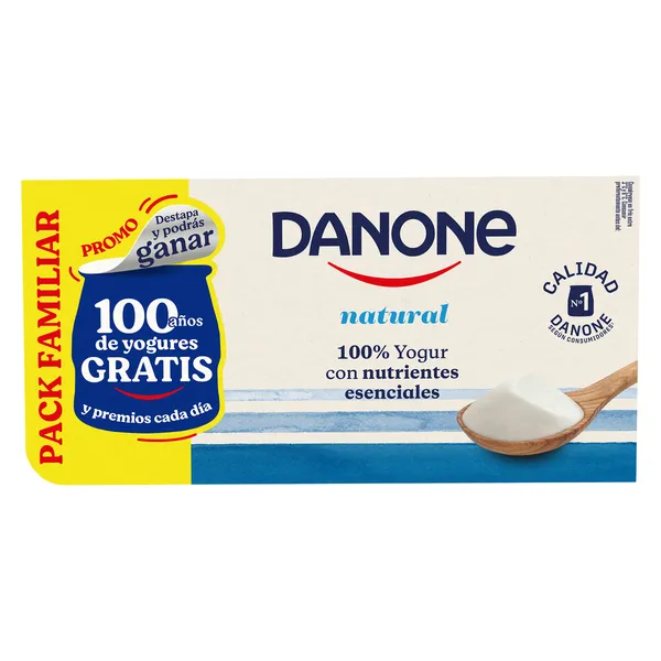 Yogur natural Danone pack 8 x 120 g 2