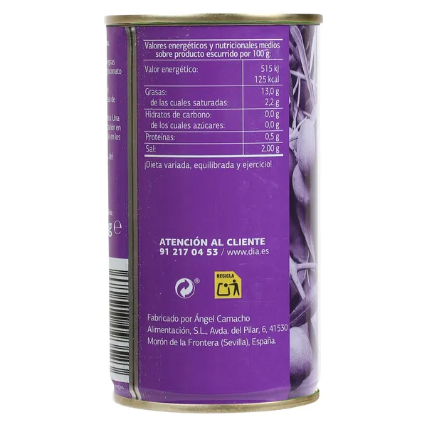 Aceitunas negras sin hueso Dia Vegecampo 150 g 4