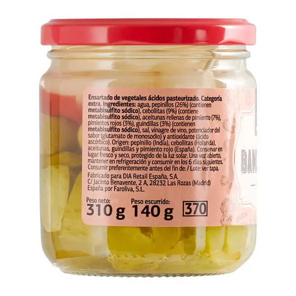 Banderillas picantes Vegecampo de Dia frasco 140 g 3