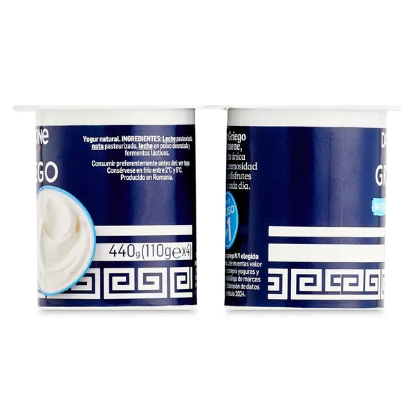 Yogur griego natural Danone pack 4 x 110 g 3