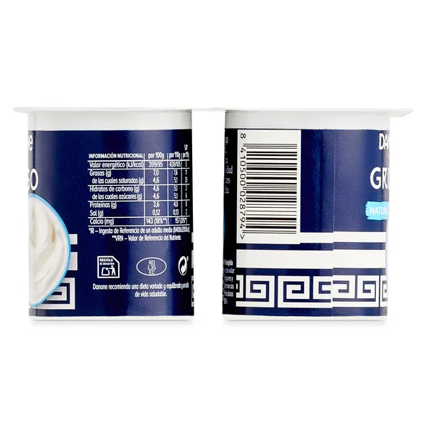 Yogur griego natural Danone pack 4 x 110 g 4