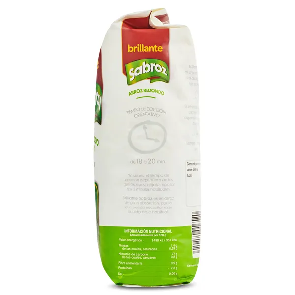 Arroz redondo Sabroz Brillante 1 Kg 4