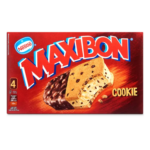 Helado sándwich cookies Maxibon Nestlé 4 x 90 g 2