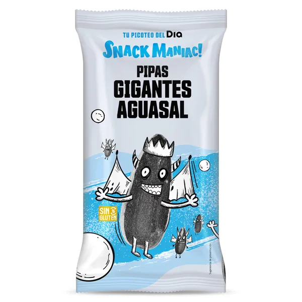 Pipas gigantes aguasal Dia Snack Maniac 200 g 2