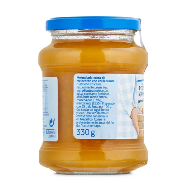 Mermelada de melocotón 0% sin azúcares añadidos Dia Fruticampo 330 g 3