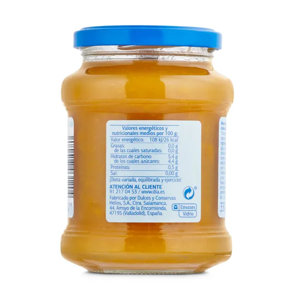 Mermelada de melocotón 0% sin azúcares añadidos Dia Fruticampo 330 g 4