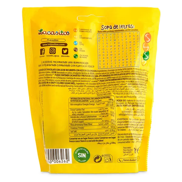 Grageas de chocolate con leche Lacasitos bolsa 190 g 2