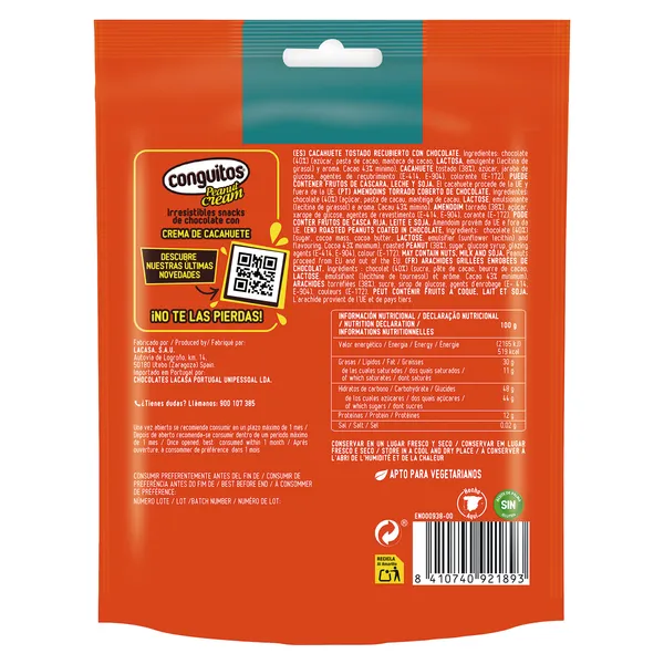 Cacahuetes cubiertos de chocolate Conguitos 200 g 3