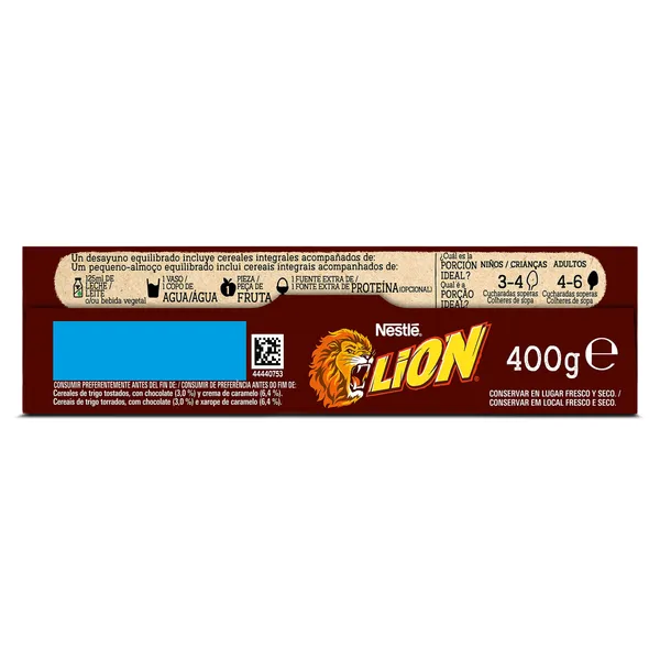 Cereales integrales con chocolate y caramelo Nestlé Lion 400 g 4