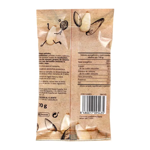 Piñones al natural Dia Naturmundo 70 g 2