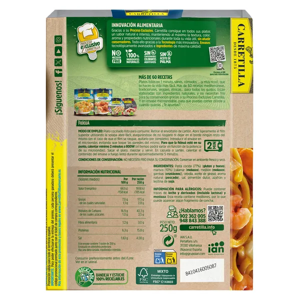 Fideuá Carretilla 250 g 2