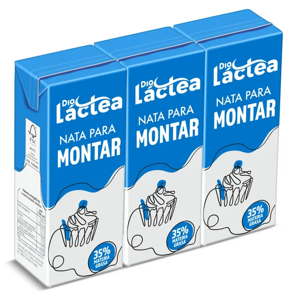 Nata para montar Dia lactea brik 3 x 200 ml