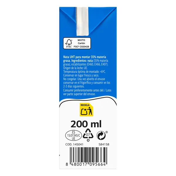 Nata para montar Dia lactea brik 3 x 200 ml 4