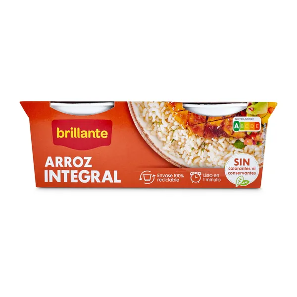 Vasos de arroz integral Brillante 2 x 125 g 2