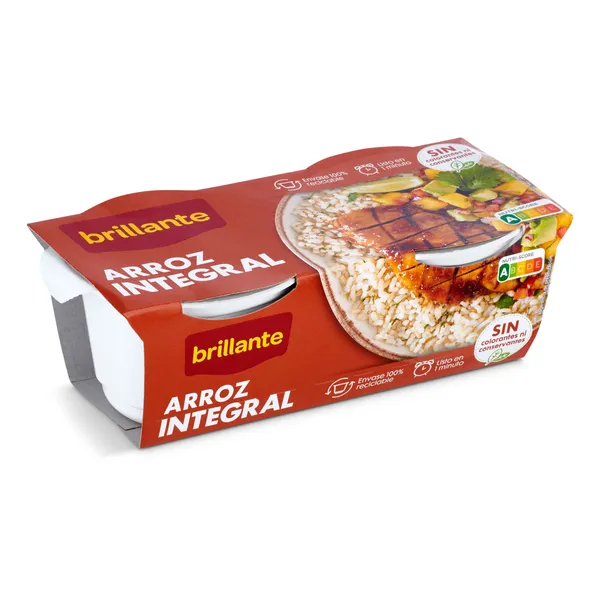 Vasos de arroz integral Brillante 2 x 125 g 3