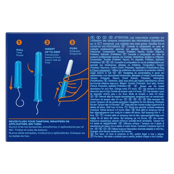 Tampón super plus compak Tampax caja 18 unidades 3
