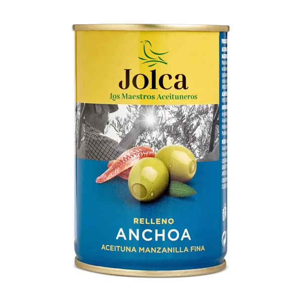 Aceitunas rellenas de anchoa Jolca lata 130 g