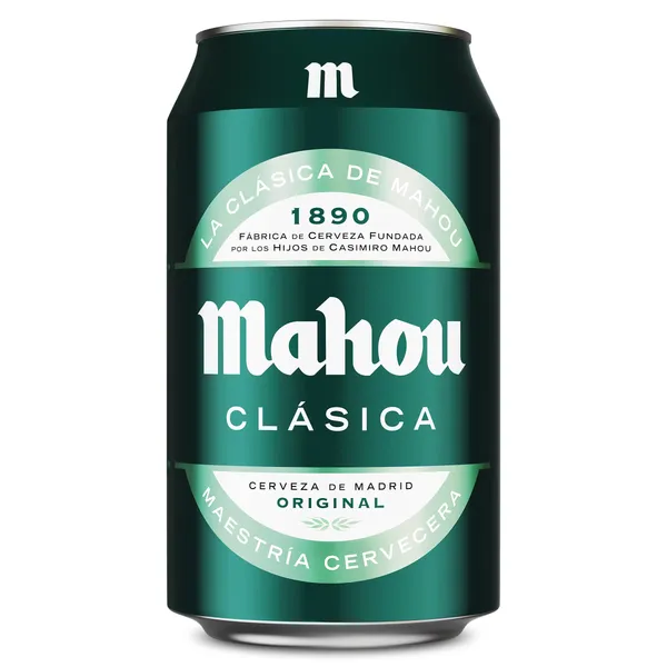 Cerveza clásica Mahou 33 cl 2