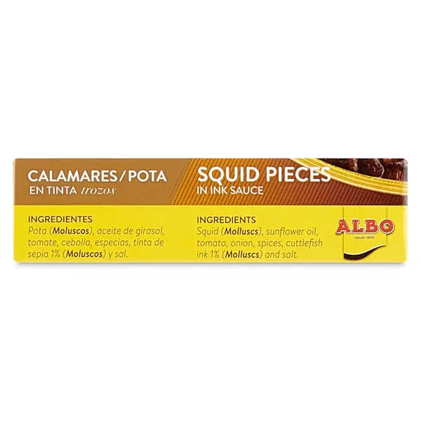 Calamares en su tinta Albo lata 72 g 4