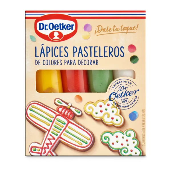Lápices pasteleros de colores Dr. Oetker caja 76 g 2