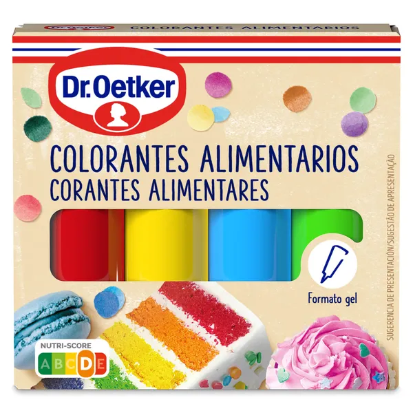 Colorantes alimentarios Dr. Oetker caja 40 g 2
