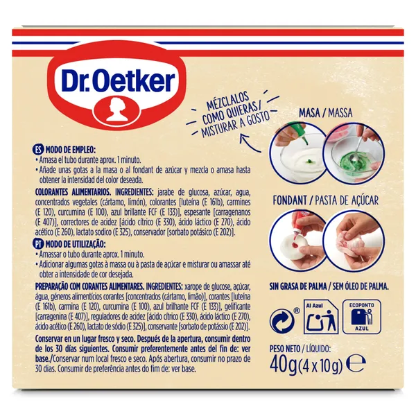 Colorantes alimentarios Dr. Oetker caja 40 g 3