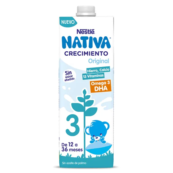 Bebida láctea crecimiento original +12 meses Nativa brik 1 l 2