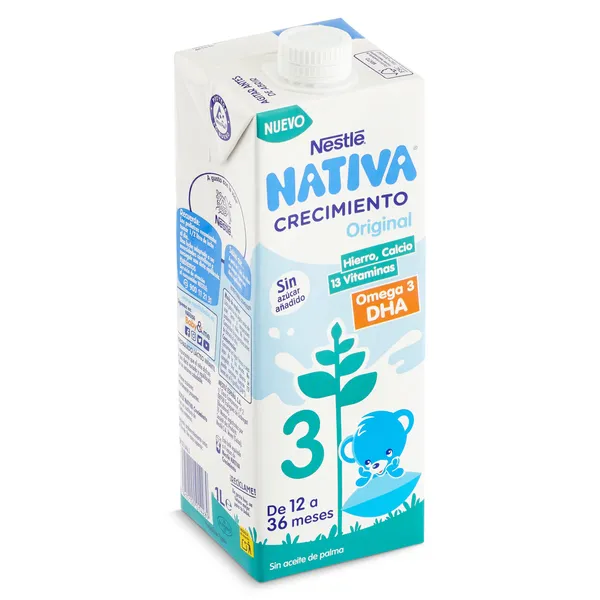 Bebida láctea crecimiento original +12 meses Nativa brik 1 l