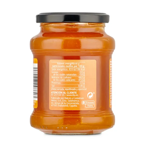 Mermelada de albaricoque extra Dia Fruticampo frasco 390 g 4