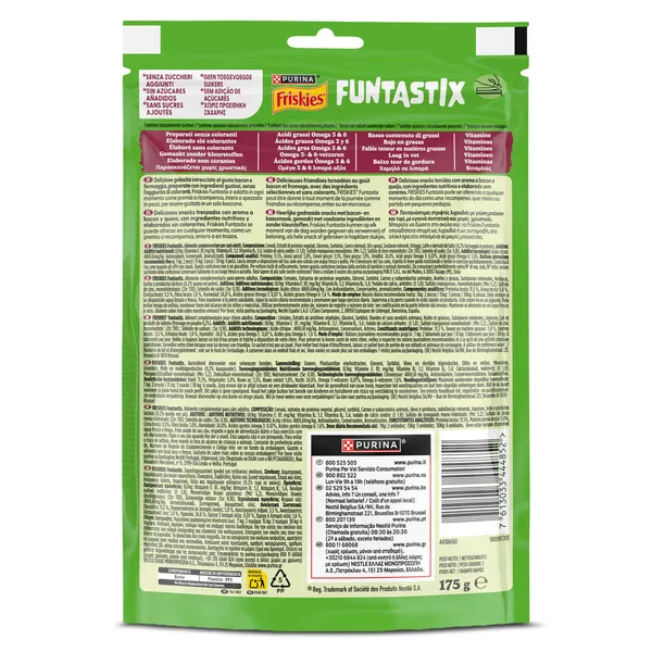 Snack para perros funtastick sabor jamón /queso Friskies bolsa 175 g 3
