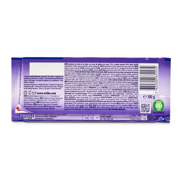 Chocolate con leche con trozos de oreo Milka 100 g 3