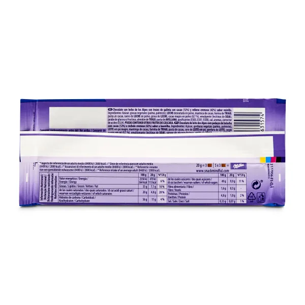 Chocolate con leche con trozos de oreo Milka 100 g 4