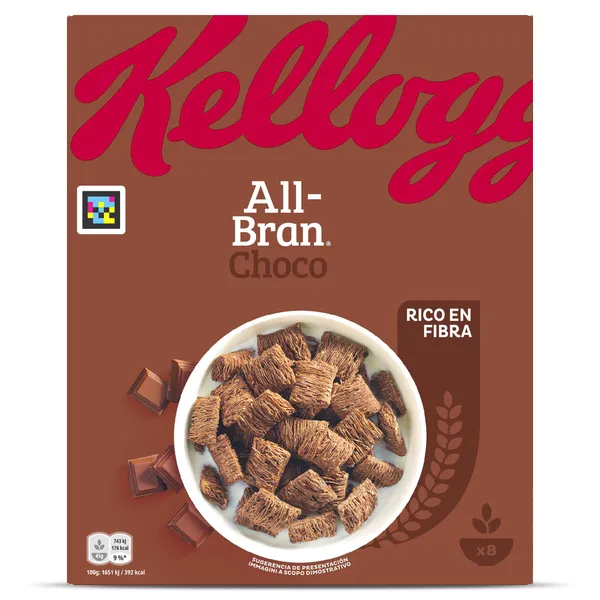 Cereales con chocolate Kellogg's All-Bran caja 375 g 2