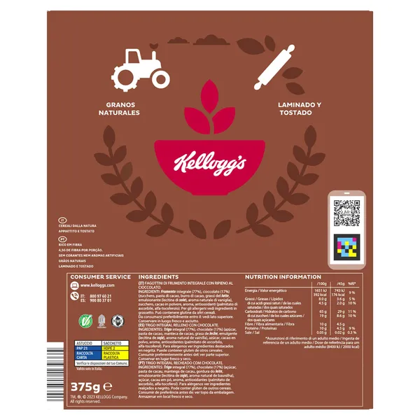 Cereales con chocolate Kellogg's All-Bran caja 375 g 3