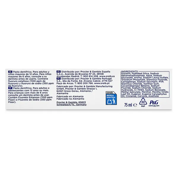 Pasta de dientes pro-expert multiprotección Oral-B 75 ml 4