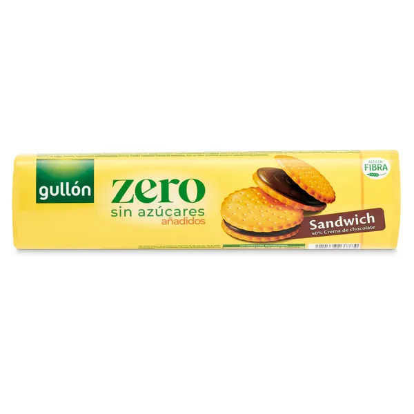 Galletas sándwich con chocolate sin azúcares Gullón caja 250 g 2