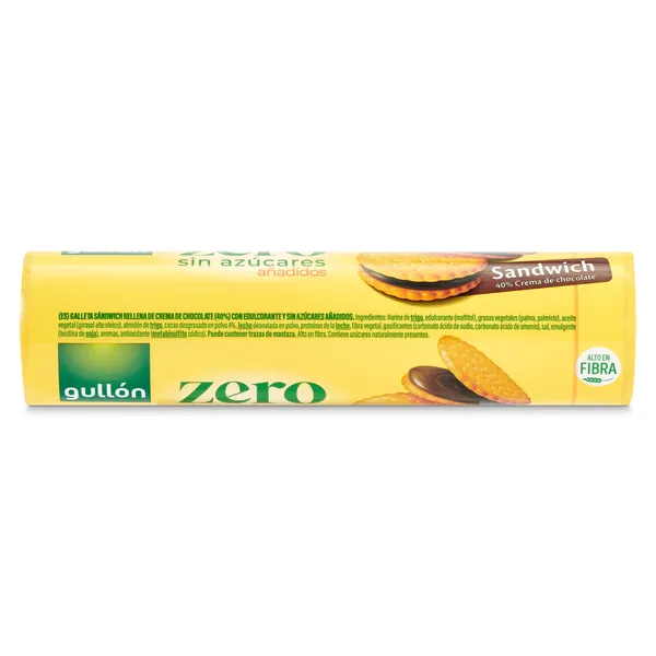 Galletas sándwich con chocolate sin azúcares Gullón caja 250 g 5