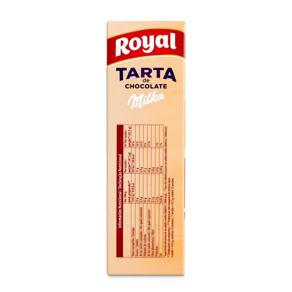 Preparado para tarta de chocolate milka Royal caja 350 g 3