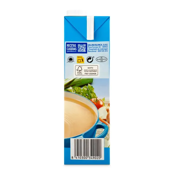 Caldo casero de pescado 100% natural Gallina Blanca brik 1 L 4