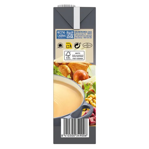 Caldo casero de cocido 100% natural Gallina Blanca brik 1 L 3