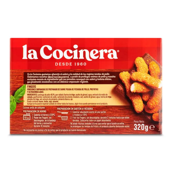 Fingers de pollo La cocinera 320 g 4