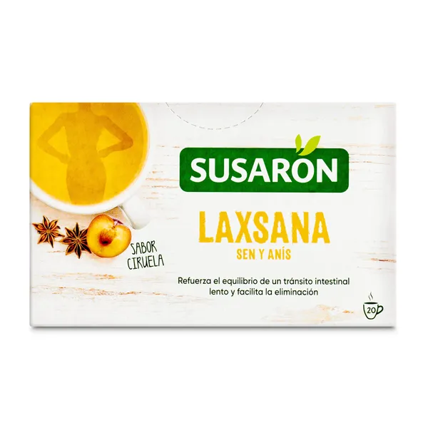 Infusión laxsana sabor ciruela Susaron caja 20 unidades 2