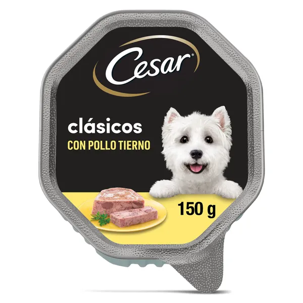 Paté para perros con pollo Cesar 150 g 2