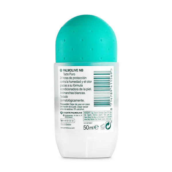 Desodorante roll-on tacto puro protección 24 horas Palmolive NB bote 50 ml 2