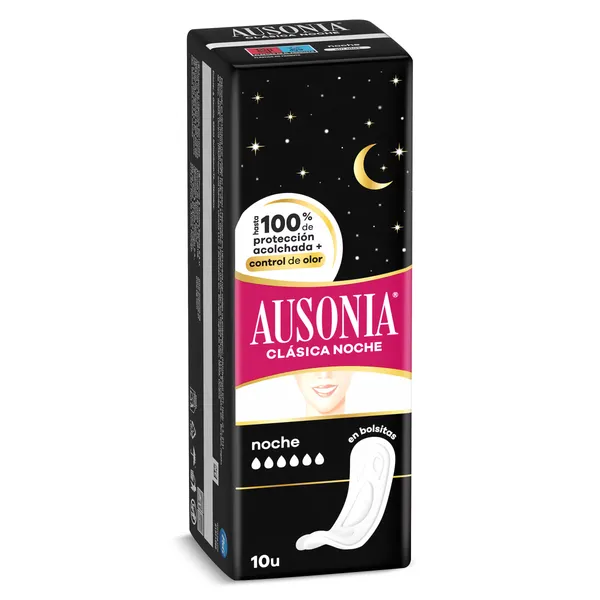 Compresas noche super plus Ausonia bolsa 9 unidades
