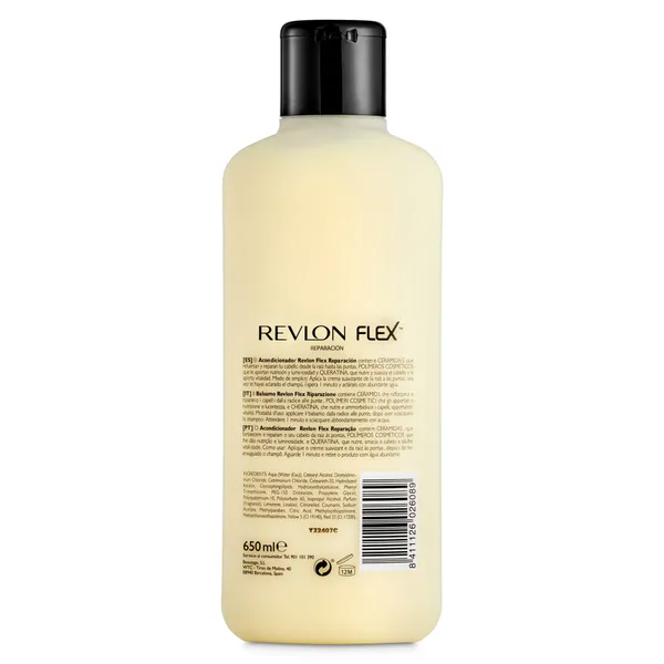 Crema suavizante con keratina cabello seco o dañado Flex 650 ml 3