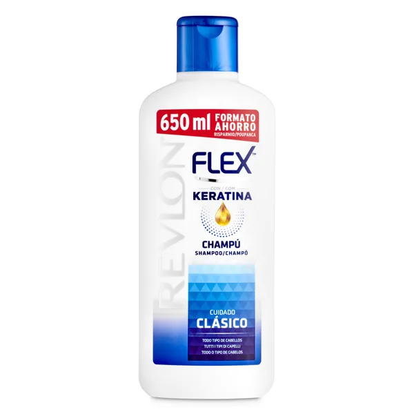 Champú con keratina para cabello normal Flex 650 ml 2