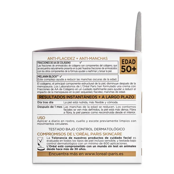 Crema hidratante día pieles maduras L'Oréal frasco 50 ml 3