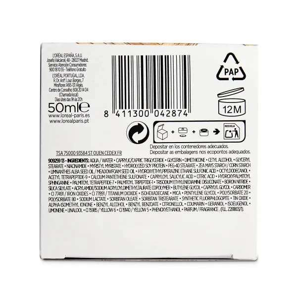 Crema hidratante día pieles maduras L'Oréal frasco 50 ml 4