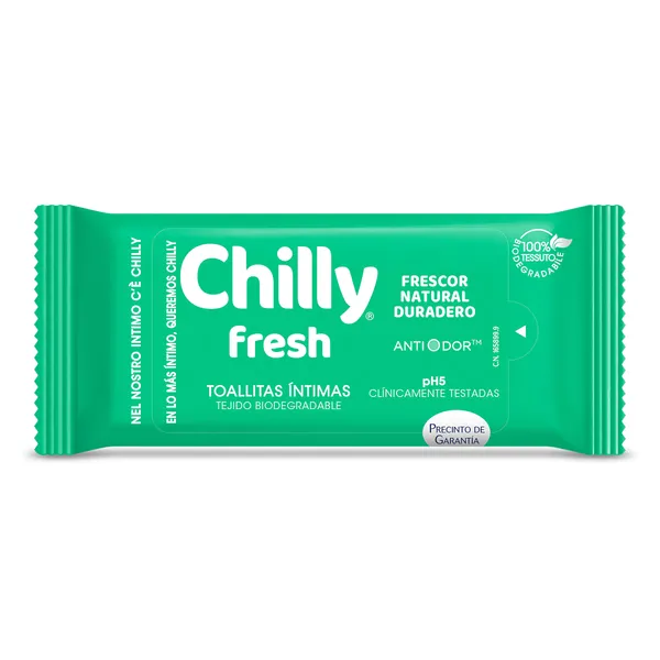Toallitas íntimas fresh Chilly 12 unidades 2